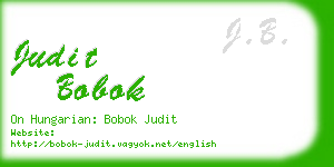 judit bobok business card